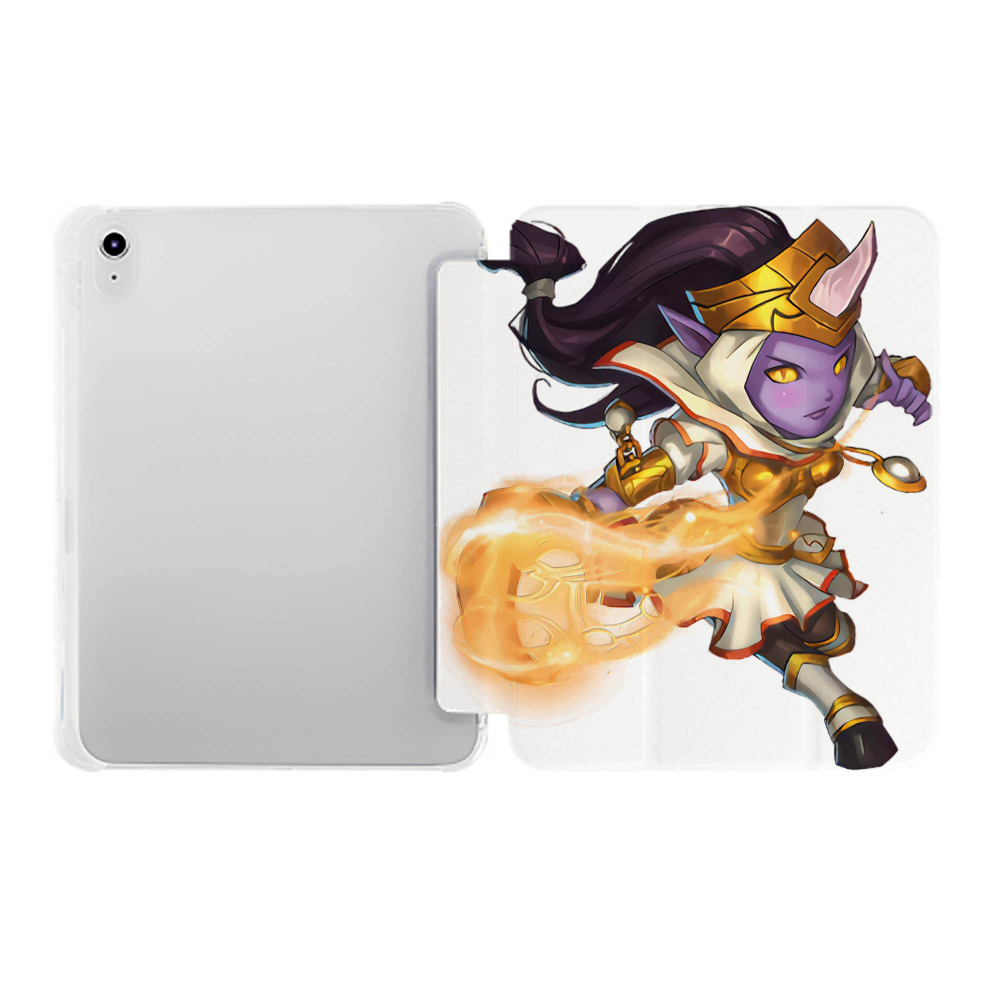 （画像用） リーグ・オブ・レジェンド League of Legends LOL IPad ケース ペン収納付き 三つ折りスタンド PUレザー×シリコン 対応機種9.5/10.5/10.9インチ